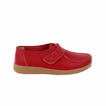 Pantofi din piele naturală cod 8518 Red