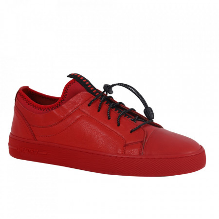 Pantofi din piele naturală pentru bărbați cod 321 Red