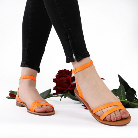 Sandale cu talpă joasă cod M35 Orange