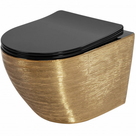 Vas WC Carlo Flat Brush Gold