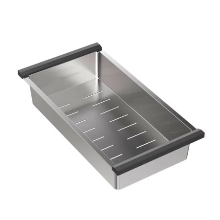 Coș scurgere dreptunghiular crom/negru Quadron 42.5 x 20 cm