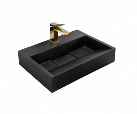 Lavoar din conglomerat GOYA BLACK MAT 50CM