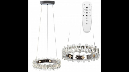 Kryształowa Lampa Sufitowa LED APP1041-CP + pilot
