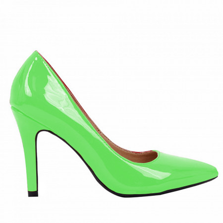 Pantofi cu toc cod A55051 Verde