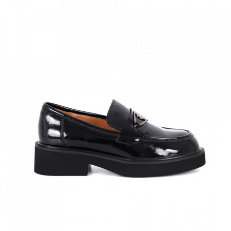 Pantofi negri PASS din piele naturală cod W1W100041 01-L