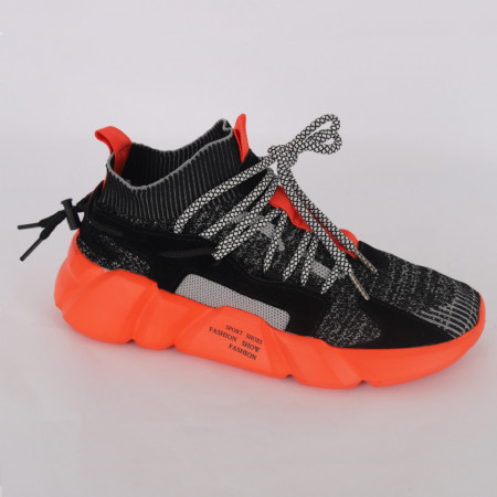 Pantofi Sport pentru dame cod H23-1 Black/Orange
