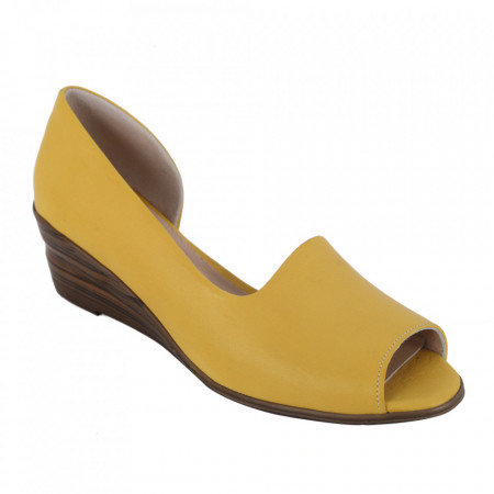 Sandale din piele naturală cod 0635 Yellow