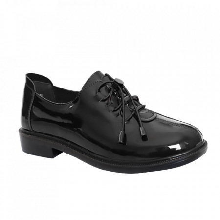 Pantofi negri PASS din piele naturală cod J9J900014 01-L