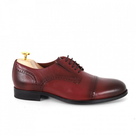 Pantofi pentru bărbați cod 7043 Vitello Bordo