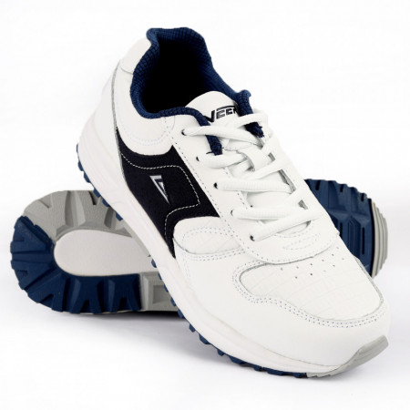 Pantofi sport pentru băieți cod 9215 White