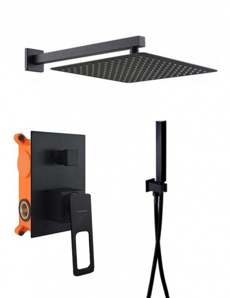 Set de dus incastrat negru mat TREVI