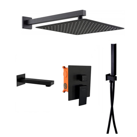 Set de dus negru QUADRO 30 cm