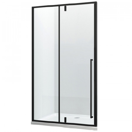 Ușă de duș ERGO 100 cm si 120 cm negru mat