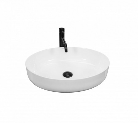 Countertop washbasin Queen Alb 55x41x14 cm