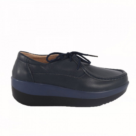 Pantofi din piele naturală pentru dame cod 1136 Navy