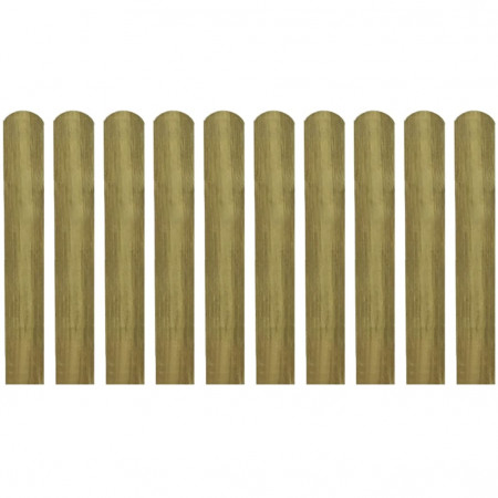 Șipci de gard tratate, 10 buc., 60 cm, lemn