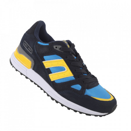 Pantofi sport pentru dame cod BRW98333-11 Blue-Yellow