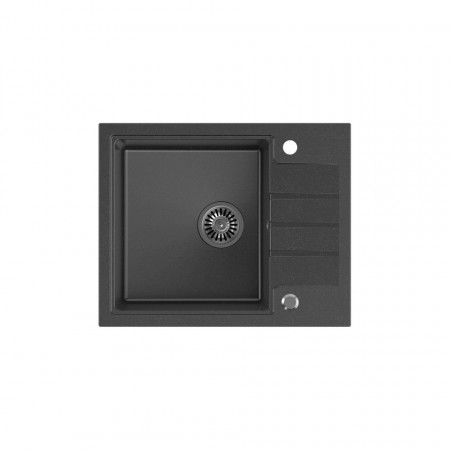 PETER 116 Steingran negru, cu sifon manual si dop
