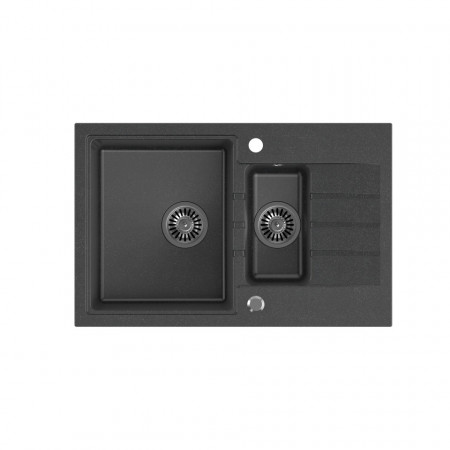 PETER 156 Steingran negru, cu sifon manual si dop
