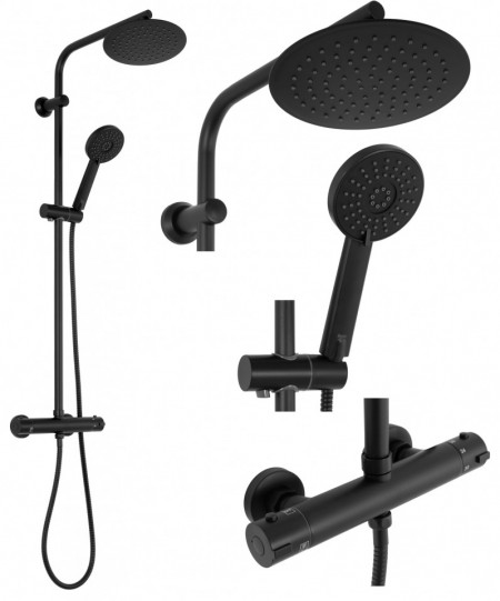 Set de dus Deppo BLISS Black