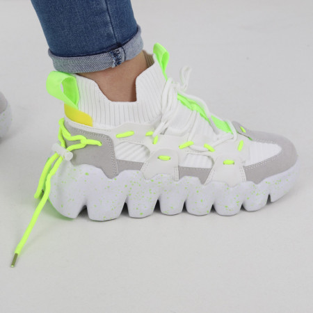 Pantofi Sport pentru dame cod H26-1 White/Green
