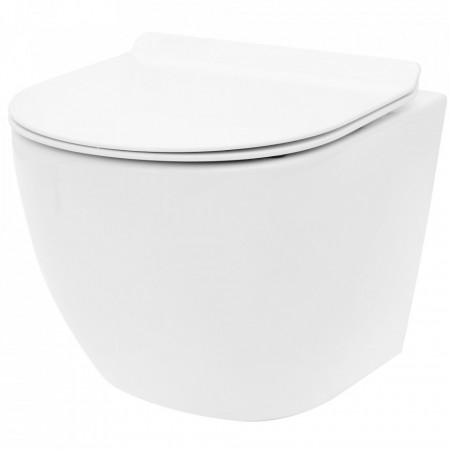 Vas WC suspendabil Rea Carlo Mini Tornado Rimless Flat N