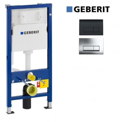 Cadru flush bideu GEBERIT, dimensiuni 50x112 cm, albastru Delta 21 crom