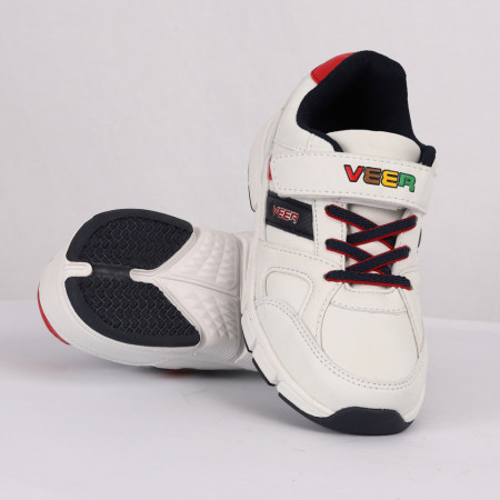 Pantofi sport pentru băieți cod CP71 Albi