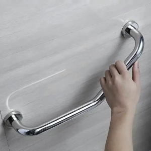 Bară de sprijin unghiulară pentru baie Chrome - Img 3