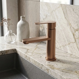 Baterie pentru baie Rea Arcos Brush Copper - Img 2