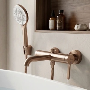 Baterie pentru cadă REA Rivo Brush Copper - Img 2