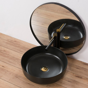 Baterie pentru lavoar Rea Grip Black Gold inalt - Img 7