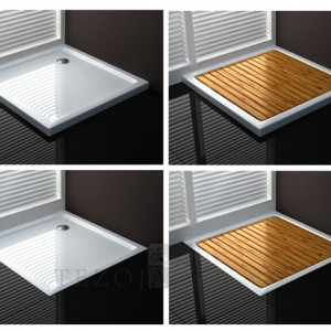 Cada de dus alba Slim 80x80 cm, 90x90 cm - Img 3