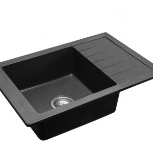 Chiuveta bucatarie Granit STEN balck pietriciele - Img 4