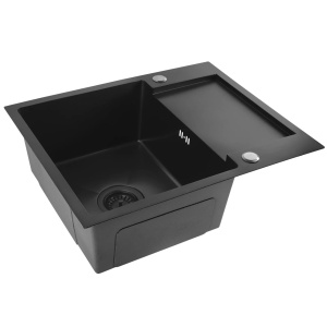 Chiuveta de bucatarie Inox PAUL, Model modern, Culoare Black - Img 2
