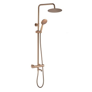 Coloana de dus cu termostat Lungo Diamond Copper - Img 3