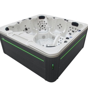 JACUZZI CU GRĂDINĂ 703A CARCASĂ ALB PERLAT ANTRACIT 230x230 CM