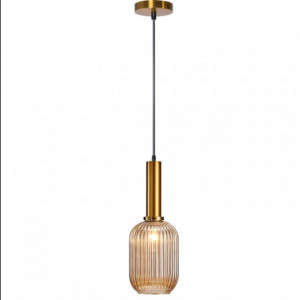 Lampa de tavan suspendata din sticla portocalie APP458-1CP - Img 2