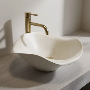 Lavoar ceramic pentru blat REA HM-35B Handmade ART