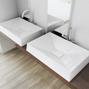 Lavoar OSCAR alb 70x43 cm - Img 4