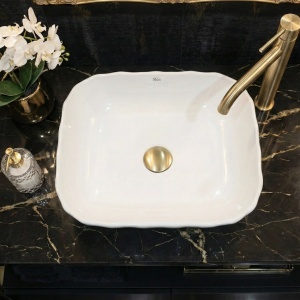 Lavoar pe blat Atria – design modern, ceramică elegantă | Deppo - Img 6