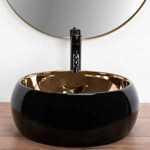 Lavoar pe blat REA Luna Gold/Black - Img 3