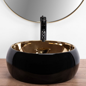 Lavoar pe blat REA Luna Gold/Black - Img 7
