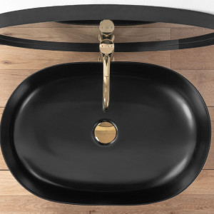 Lavoar pentru blat Rea Cleo Black Mat - Img 7