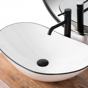 Lavoar pentru blat Rea Royal Negru Edge - Img 6