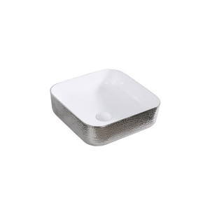 Lavoar Rodo alb-argintiu, 38,5 x 38,5 x 13,5 cm - Img 2