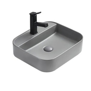 Lavoar Sofia pe blat 50 x 40 cm, gri deschis mat