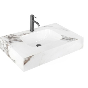 Lavoar suspendat REA Aresa Cold Jade 80