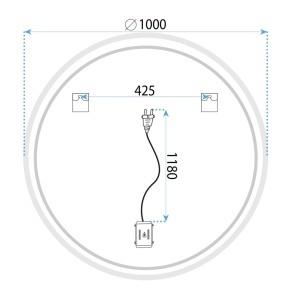 Oglindă LED 100cm HZJ100 - Img 7