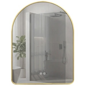 Oglindă LED 80x60cm CAMLOT Brush Gold - Img 2
